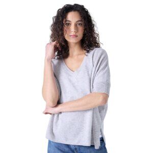 Absolut Cashmere Womens S/M V-Neck Poncho Kate Sweater CN